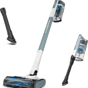 Shark PowerPro Plus Cordless Stick Vacuum, Lightweight, Rechargeable, FloorDetect Technology, HEPA Filter, Up to 50-Minute Runtime, Powerful Pet Hair Pickup, Carpets & Hard Floors, Pure Water, IZ377H