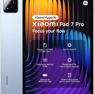 Xiaomi Pad 7 Pro Ai WiFi Version Global (No Calls or Text) 11.2 inches 3.2K 144Hz 8850mAh Bluetooth 5.4 Four Speakers 50 Mp Cam Model 24091RPADG (512GB + 12GB)