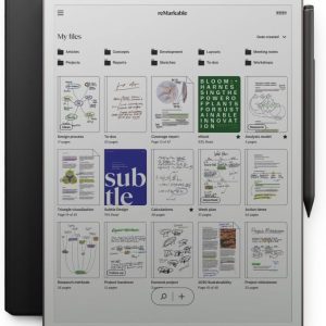 Anniversary Celebration while stocks last：reMarkable Paper Pro Bundle – Premium Leather | Includes 11.8” reMarkable Paper Tablet, Marker Plus Pen with Eraser, and a Book Folio Cover in Black Leather