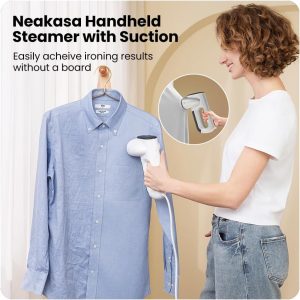 Anniversary Celebration while stocks last：Neakasa Magic 1 Vacuum Steamer, Handheld Travel Garment Steamer for Clothes, 2300Pa Suction for Clothes Grips, Steamer Iron 2 In 1