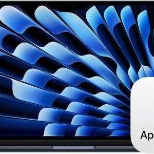 Anniversary Celebration while stocks last：Apple 2025 MacBook Air 13-inch Laptop with M4 chip: Built for Apple Intelligence, 13.6-inch Liquid Retina Display, 16GB Unified Memory, 512GB SSD Storage, Touch ID; Midnight with AppleCare+ (3 Years)