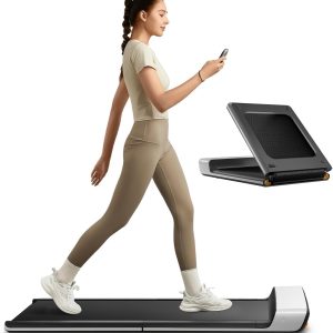 Big Summer Sale Limited Time Offer KD 1：KingSmith WalkingPad P1 Folding Treadmill Ultra Slim Electric Foldable Treadmill Smart Fold Walking Pad Portable Safety Non Holder Gym and Running Device P1 Grey
