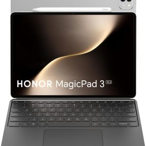 HONOR Magic Pad 3 13.3" Tablet with Magic Pencil & Smart Keyboard, 16GB RAM 512GB Storage, 165Hz 3.2K Eye Comfort Display, Snapdragon 8 Gen 3, 12450mAh Battery, 8 Speakers, PC-Level Productivity, Gray