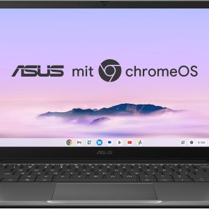 ASUS Chromebook Plus CX14 CX1405CTA Laptop | 14" FHD 16:9 IPS Display | Intel Core 3-N355 | 8GB RAM | 128GB eMMC | Intel UHD | ChromeOS | QWERTZ | Rock Grey